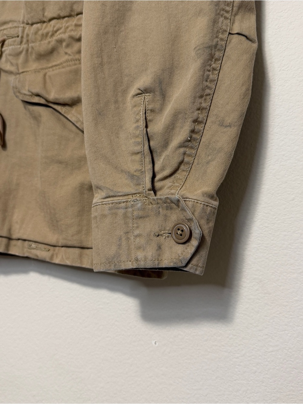 Polo Ralph Lauren Denim Supply Military Army Desert Hooded Field Jacket Medium - Picture 3 of 8